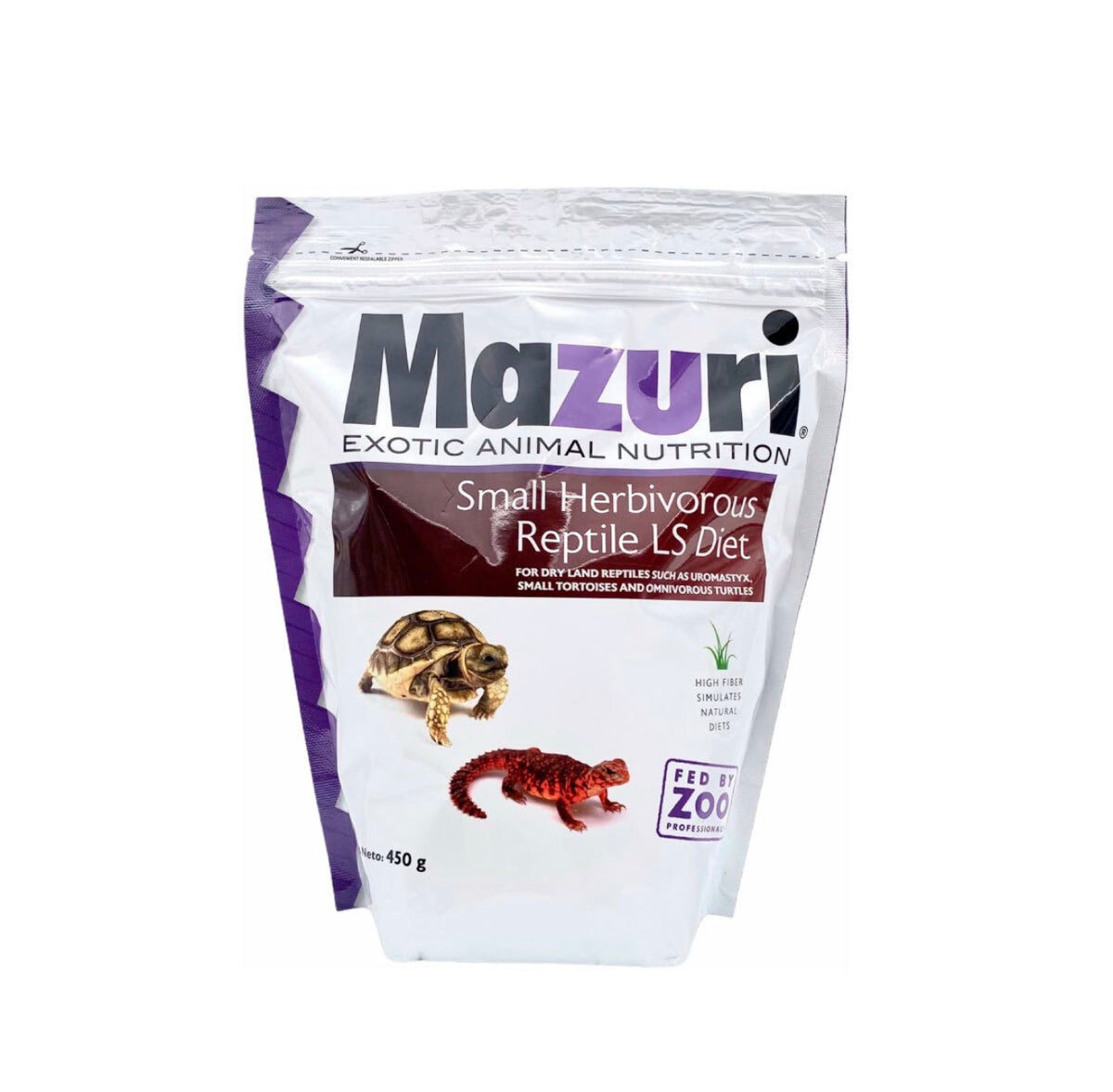 Mazuri Small Herbivorous Reptile LS Diet Alimento para Reptiles Herbívoros Pequeños, 450 g