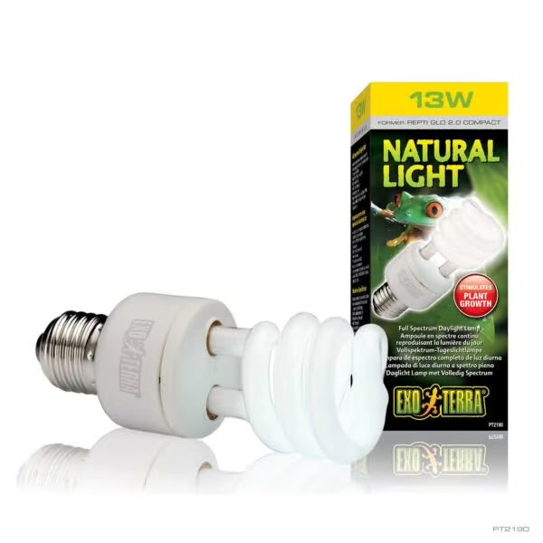 NATURAL LIGHT COMPACT 13W EXO-TERRA Foco de luz diurna de espectro completo
