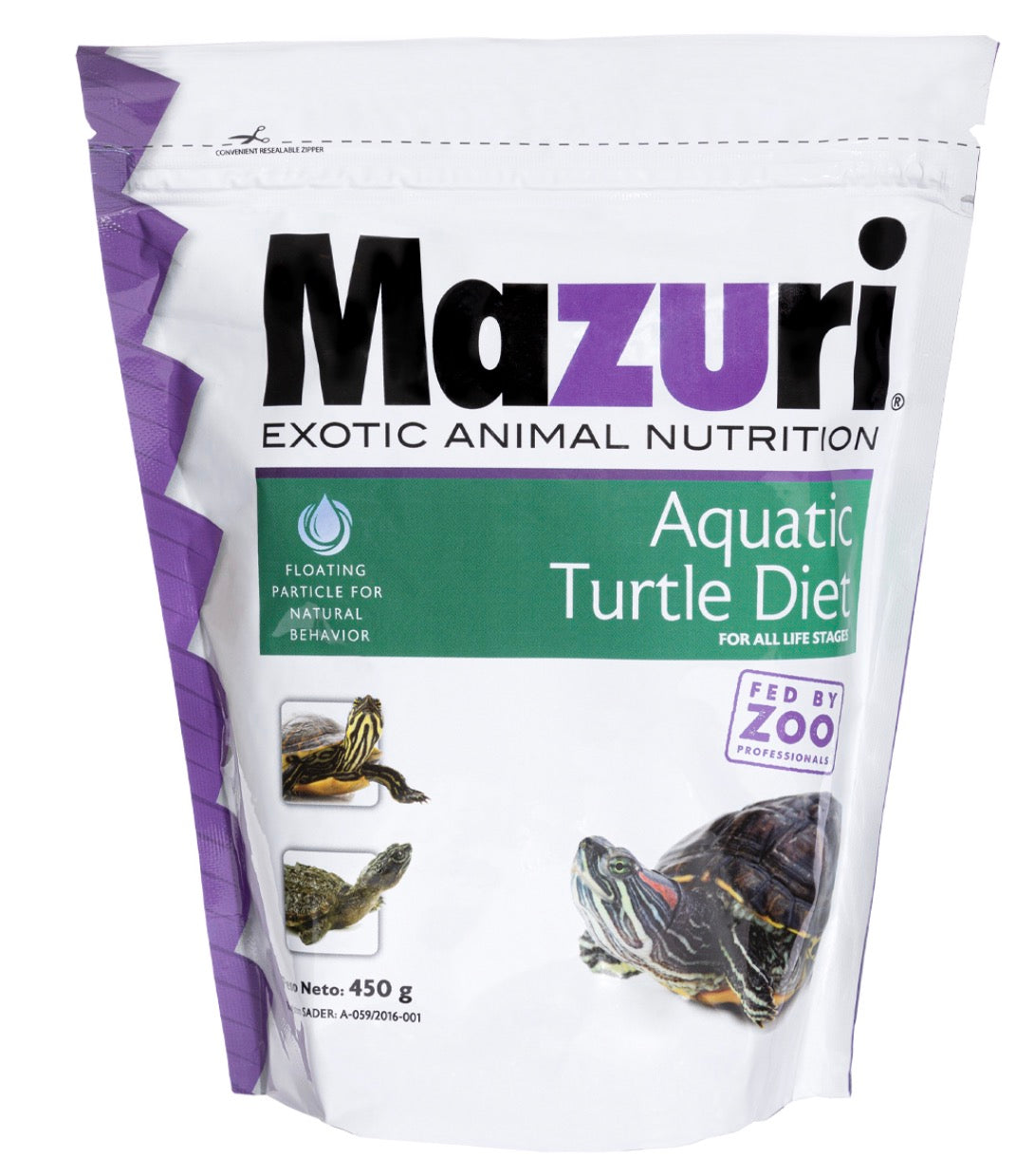 Mazuri Aquatic Diet Alimento Flotante para Tortugas Acuáticas, 450 g